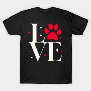 My Valentine Has Paws And A Tail Cute Pet Lover Design Premium T-Shirt